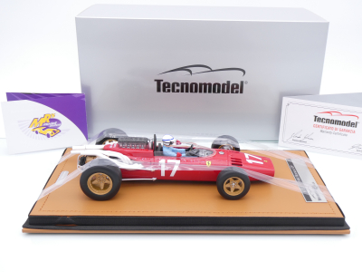 Preview: Tecnomodel TMD18-318C # Ferrari 312 F1 #17 Monaco GP 1966 " John Surtees " 1:18