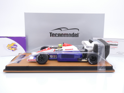 Preview: Tecnomodel TMD18-441A # Toleman TG184 F1 #19 3rd British GP 1984 " Ayrton Senna " 1:18
