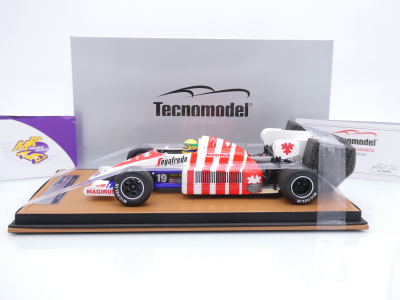 Preview: Tecnomodel TMD18-441B # Toleman TG184 F1 #19 3rd Portugal GP 1984 " Ayrton Senna " 1:18