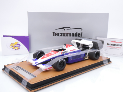 Tecnomodel TM18-369A # Toleman TG184 F1 #19 3rd British GP 1984 " Ayrton Senna " 1:18