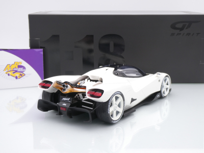 Preview: GT Spirit GT578 # NILU 27 V12 Hypercar Baujahr 2025 " Super White / weiß " 1:18