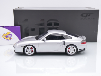 Preview: GT Spirit GT567 # Porsche 911 (996.2) Turbo Baujahr 2001 " silbermetallic " 1:18