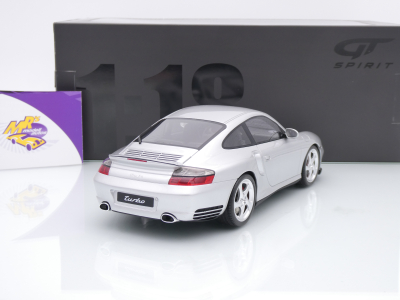Preview: GT Spirit GT567 # Porsche 911 (996.2) Turbo Baujahr 2001 " silbermetallic " 1:18