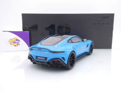 Preview: GT Spirit GT1008 # Aston Martin Vantage V8 Baujahr 2024 " Elwood Blue " 1:18