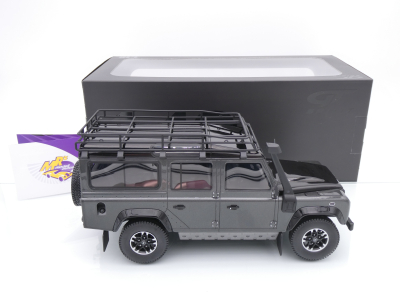 Preview: GT Spirit GT968 # Land Rover Defender 110 SW Adventure Edition Baujahr2016 " dunkelgraumetallic-schwarz " 1:18