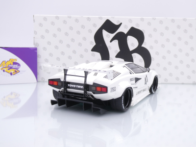 Preview: GT Spirit Z356-WH # Lamborghini Countach LB-Works #41 Baujahr 2023 " Liberty Walk " 1:18