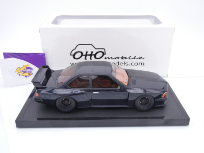 Preview: Ottomobile OT1184 # BMW 635 CSI (E24) Widebody by Coutner Baujahr 2021 " dunkelblau-metallic " 1:18