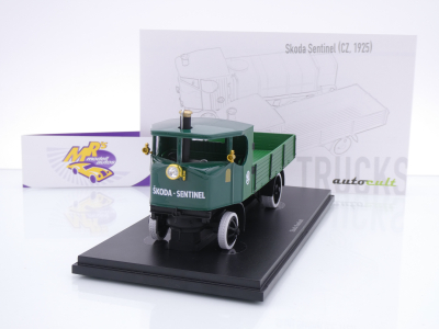 Autocult 11021-2 # Skoda Sentinel Pritschen-LKW Baujahr 1925 " dunkelgrün " 1:43