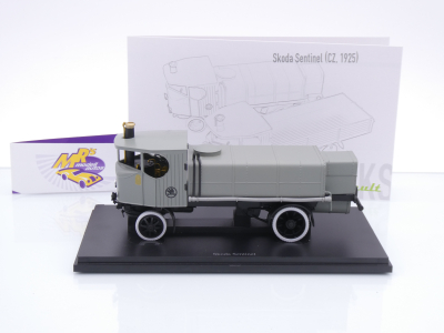Preview: Autocult 11021-1 # Skoda Sentinel Tank-LKW Baujahr 1925 " hellgrau " 1:43