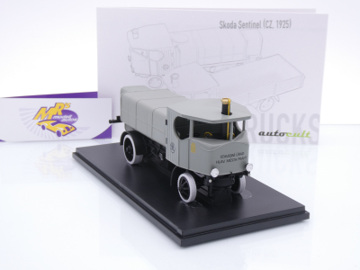Preview: Autocult 11021-1 # Skoda Sentinel Tank-LKW Baujahr 1925 " hellgrau " 1:43