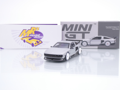 TSM MINI GT MGT01207-L # Hyundai Concept N Vision 74 (VP2) Baujahr 2022 " silbergraumetallic ( Vision Silver ) " 1:64