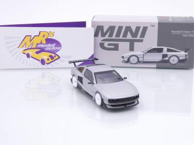 Preview: TSM MINI GT MGT01207-L # Hyundai Concept N Vision 74 (VP2) Baujahr 2022 " silbergraumetallic ( Vision Silver ) " 1:64