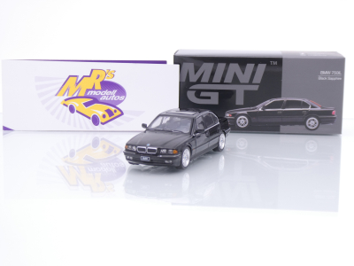 TSM MINI GT MGT01242-L # BMW 750IL (E38) Limousine Baujahr 1999 LHD " schwarzmetallic " 1:64