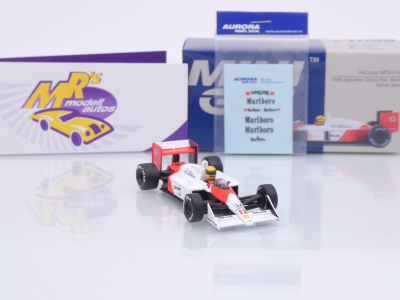Preview: TSM Mini GT MGT01099-L # McLaren MP4/4 F1 #12 Win Japan GP 1988 " Ayrton Senna " 1:64