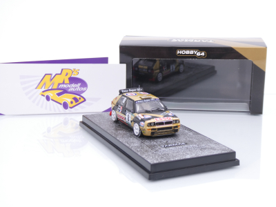 Preview: Tarmac Works T64-049-93PIR06 # Lancia Delta HF Winner " Piancavallo Rallye 1993 " 1:64
