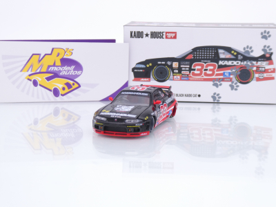 TSM MINI GT KHMG276 # Nissan Skyline GT-R (R33) " Kaido House - Black Cat " 1:64