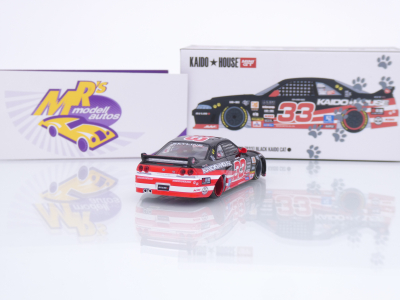 Preview: TSM MINI GT KHMG276 # Nissan Skyline GT-R (R33) " Kaido House - Black Cat " 1:64
