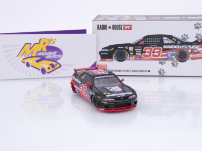 Preview: TSM MINI GT KHMG276 # Nissan Skyline GT-R (R33) " Kaido House - Black Cat " 1:64