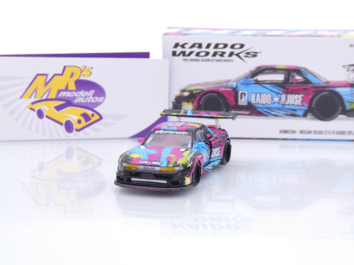 TSM MINI GT KHMG284 # Nissan Silvia S13-R 1991 " Kaido House - Splash V1 " 1:64