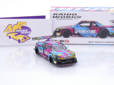 Preview: TSM MINI GT KHMG284 # Nissan Silvia S13-R 1991 " Kaido House - Splash V1 " 1:64