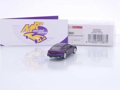 Preview: Micro City Herpa 87MC000084 # Audi RS7 Sportback Baujahr 2023 " flip-flop / lilablaumetallic " 1:87