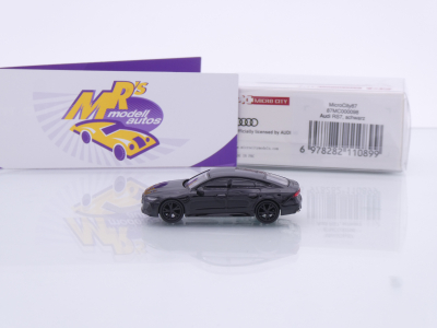 Preview: Micro City Herpa 87MC000098 # Audi RS7 Sportback Baujahr 2023 " schwarz " 1:87