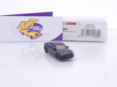 Preview: Micro City Herpa 87MC000098 # Audi RS7 Sportback Baujahr 2023 " schwarz " 1:87