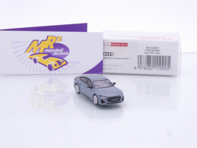 Preview: Micro City Herpa 87MC000086 # Audi RS7 Sportback Baujahr 2023 " Kreidegrau " 1:87