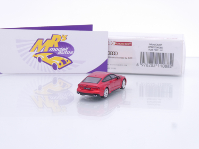 Preview: Micro City Herpa 87MC000085 # Audi RS7 Sportback Baujahr 2023 " dunkelrotmetallic " 1:87