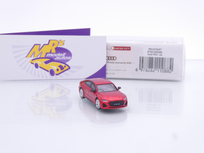 Preview: Micro City Herpa 87MC000085 # Audi RS7 Sportback Baujahr 2023 " dunkelrotmetallic " 1:87