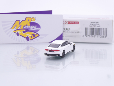 Preview: Micro City Herpa 87MC000097 # Audi RS7 Sportback Baujahr 2023 " weiß " 1:87