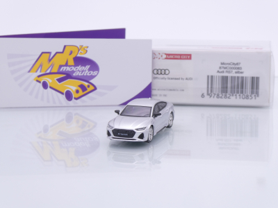 Micro City Herpa 87MC000083 # Audi RS7 Sportback Baujahr 2023 " silbermetallic " 1:87
