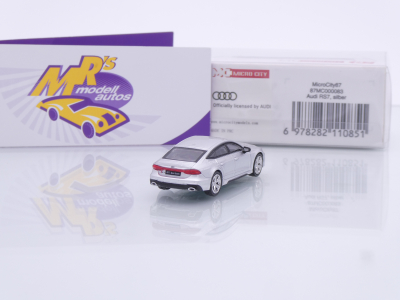 Preview: Micro City Herpa 87MC000083 # Audi RS7 Sportback Baujahr 2023 " silbermetallic " 1:87