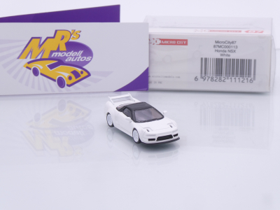 Preview: Micro City Herpa 87MC000113 # Honda NSX Type R Baujahr 1992 " weiß-schwarz " 1:87