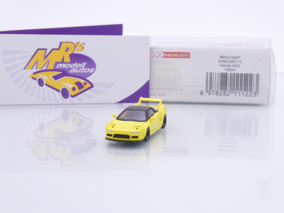 Micro City Herpa 87MC000114 # Honda NSX Type R Baujahr 1992 " neongelb-schwarz " 1:87