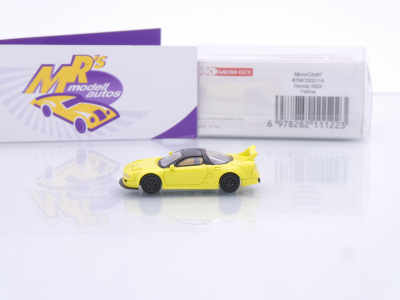 Preview: Micro City Herpa 87MC000114 # Honda NSX Type R Baujahr 1992 " neongelb-schwarz " 1:87
