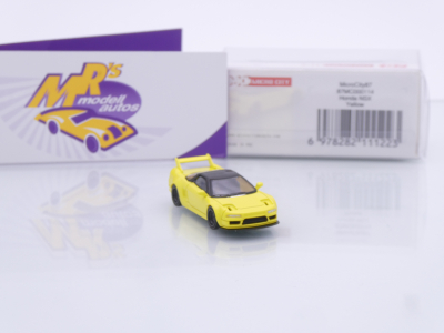 Preview: Micro City Herpa 87MC000114 # Honda NSX Type R Baujahr 1992 " neongelb-schwarz " 1:87