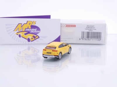 Preview: Micro City Herpa 87MC000107 # Lamborghini Urus Baujahr 2018 " Giallo Modena " 1:87