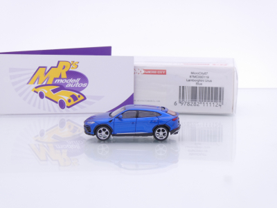 Preview: Micro City Herpa 87MC000119 # Lamborghini Urus Baujahr 2018 " Blu Scaro " 1:87