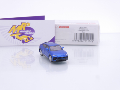 Preview: Micro City Herpa 87MC000119 # Lamborghini Urus Baujahr 2018 " Blu Scaro " 1:87