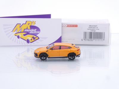 Preview: Micro City Herpa 87MC000118 # Lamborghini Urus Baujahr 2018 " Arancio Apodis " 1:87