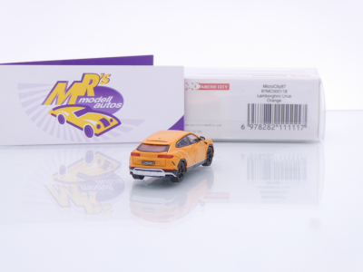 Preview: Micro City Herpa 87MC000118 # Lamborghini Urus Baujahr 2018 " Arancio Apodis " 1:87