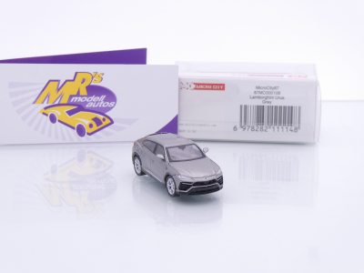 Preview: Micro City Herpa 87MC000108 # Lamborghini Urus Baujahr 2018 " Grigio Chiaro " 1:87