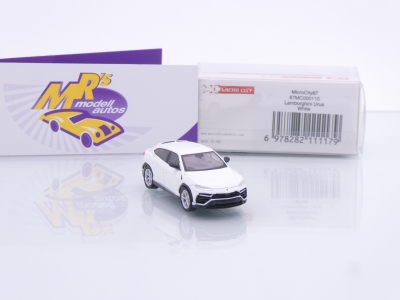 Preview: Micro City Herpa 87MC000110 # Lamborghini Urus Baujahr 2018 " Bianco Asopo " 1:87