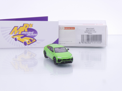 Preview: Micro City Herpa 87MC000109 # Lamborghini Urus Baujahr 2018 " Verde Veleno " 1:87