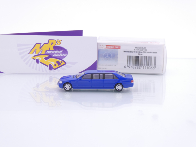 Preview: Micro City Herpa 87MC000105 # Mercedes-Benz Pullman S600 W140 Baujahr 1995 " blau " 1:87