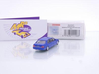 Preview: Micro City Herpa 87MC000105 # Mercedes-Benz Pullman S600 W140 Baujahr 1995 " blau " 1:87