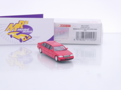 Preview: Micro City Herpa 87MC000104 # Mercedes-Benz Pullman S600 W140 Baujahr 1995 " rot " 1:87