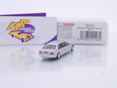 Preview: Micro City Herpa 87MC000106 # Mercedes-Benz Pullman S600 W140 Baujahr 1995 " silbermetallic " 1:87