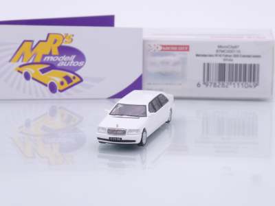 Micro City Herpa 87MC000115 # Mercedes-Benz Pullman S600 W140 Baujahr 1995 " weiß " 1:87